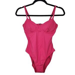 Andie Hot Pink One-Piece Swimsuit NWT Small Pink One Piece Swimwear